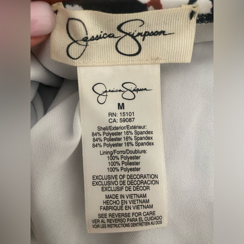 Jessica Simpson one piece swim suit - Picture 2 of 4